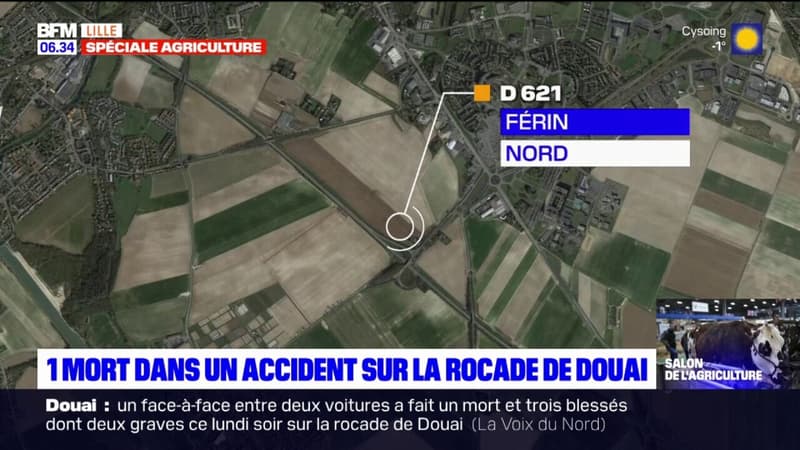 Nord: un mort dans un accident sur la rocade de Douai