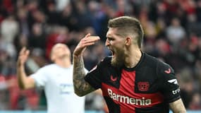 Robert Andrich lors de Leverkusen-Hoffenheim, le 30 mars 2024.