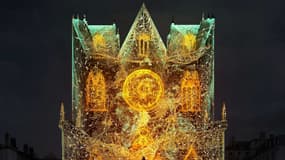 L'œuvre "Time" illuminera la cathédrale Saint-Jean du 8 au 11 décembre 2022.