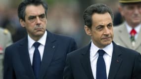 François Fillon se déclare prêt à une "confrontation ouverte" avec Nicolas Sarkozy si l'ancien président qui avait traité son Premier ministre de "collaborateur" revenait en politique. /Photo prise le 8 mai 2012/REUTERS/Charles Platiau