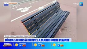 Dieppe: la mairie porte plainte après des dégradations sur plusieurs bancs de la ville