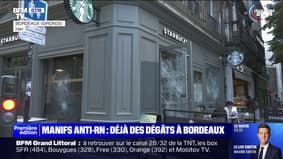 Tags, vitres brisées... Une manifestation contre le RN fait des dégâts à Bordeaux