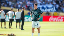 Benjamin Pavard avant le match Inter Milan-Monterrey (1-1, Coupe du monde des clubs), le 18 juin 2025