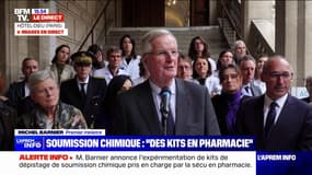 Soumission chimique: Michel Barnier veut "expérimenter le remboursement par l'assurance maladie dans plusieurs départements de kits individuels de détection" 
