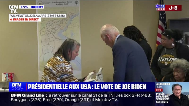 Présidentielle aux États-Unis: Joe Biden vote par anticipation dans le Delaware