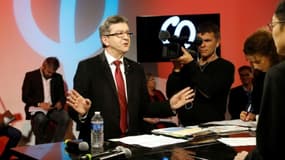 Le candidat à la présidentielle français Jean-Luc Mélenchon à Paris, le 19 février 2017