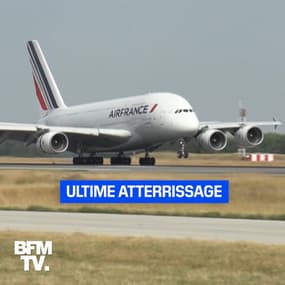 Le dernier vol d'un A380 d'Air France pour les salariés