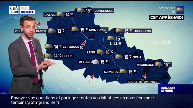 Météo Nord-Pas-de-Calais: des averses mais de la douceur ce jeudi, 15°C à Lille et 14°C à Calais