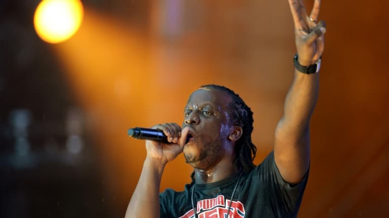 Le rappeur Youssoupha en 2013 au Stade de France à Saint-Denis