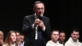 Le ministre de l'Intérieur, Bruno Retailleau, le 11 avril 2025 à Biarritz dans les Pyrénées-Atlantiques
