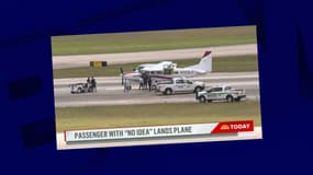 Un avion privé posé à l'aéroport de Palm Beach après un atterrissage réalisé par un passager le 10 mai 2022