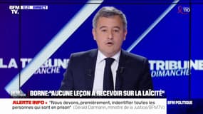 Port du voile: "Je n'ai aucune leçon à recevoir non plus", assure Gérald Darmanin en réponse à Élisabeth Borne 