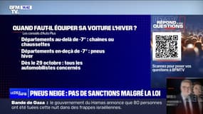 Y aura-t-il des sanctions cette année pour le non-port de pneus hiver? BFMTV répond à vos questions