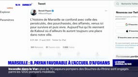 Marseille: le maire Benoît Payan favorable à l'accueil d'Afghans