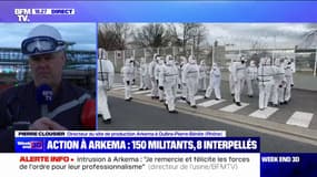 Action contre Arkema: le directeur du site souhaite salue "le professionnalisme" de la police et des employés sur place