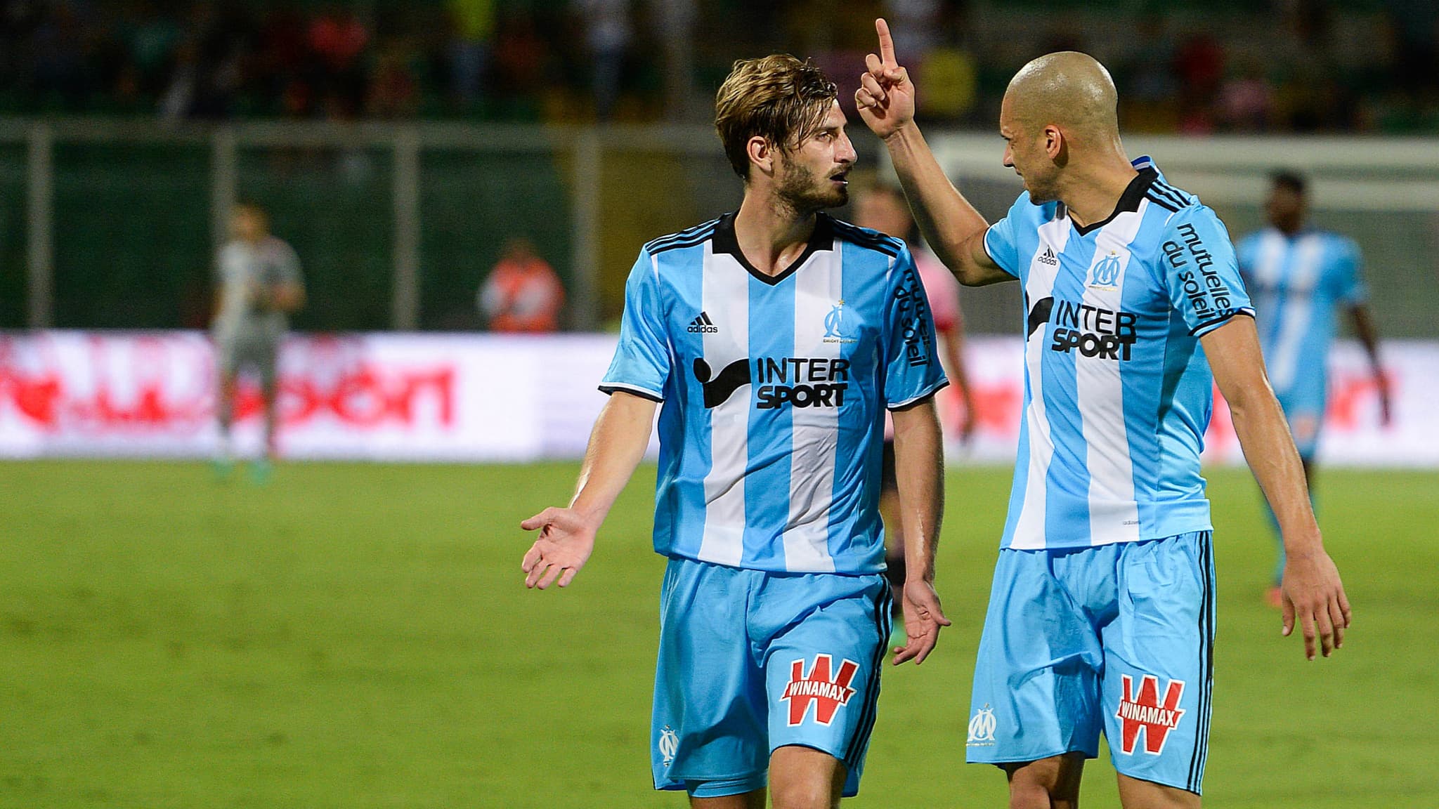 Baptiste Aloé et Doria avec l'OM en août 2016