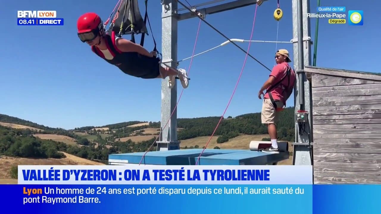 Idée sortie d'été : on a testé la tyrolienne dans la vallée de l'Yzeron