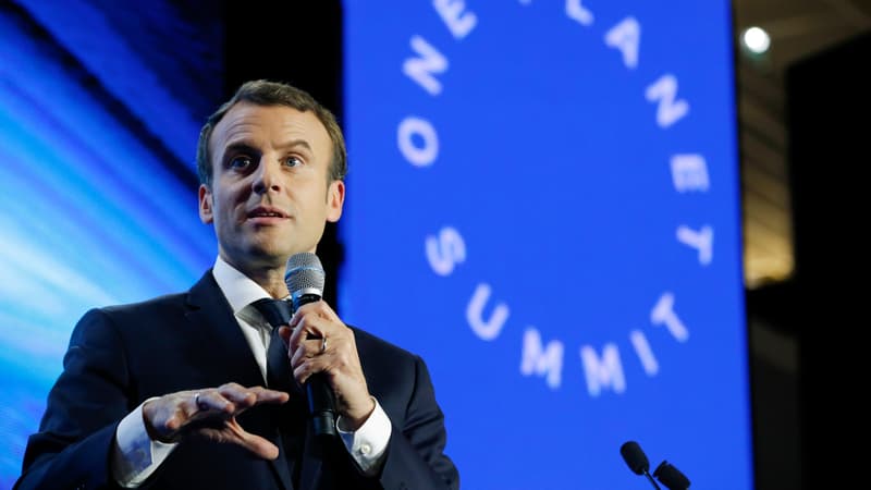 Emmanuel Macron le 11 décembre 2017, à la veille du sommet Planet Summit, à Paris.