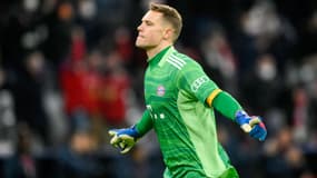 Manuel Neuer lors du match Bayern-Salzbourg, à Munich le 8 mars 2022