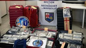 242 kg de cocaïne saisis par la section de recherches de Marseille le 13 juillet 2023.