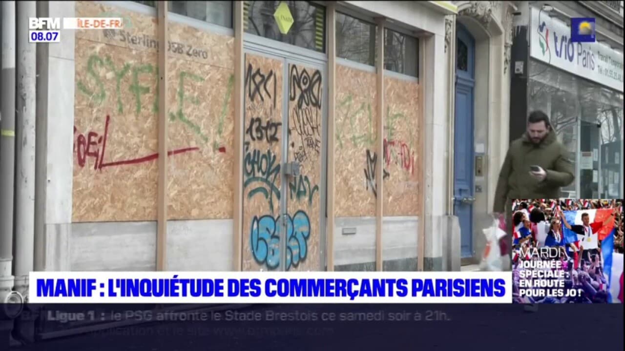 Paris l inquiétude des commerçants parisiens face aux manifestations