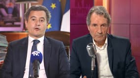 Gérald Darmanin sur BFMTV-RMC ce 4 mai.