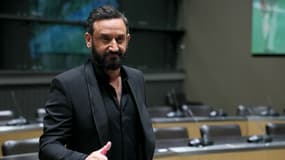 L'animateur Cyril Hanouna devant la commission d'enquête parlementaire sur l'attribution des fréquences TV, à l'Assemblée nationale à Paris, le 14 mars 2024.
