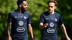 Alexandre Lacazette et Antoine Griezmann