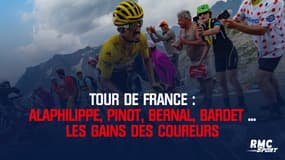 Alaphilippe, Pinot, Bernal ... les gains des coureurs sur le Tour de France