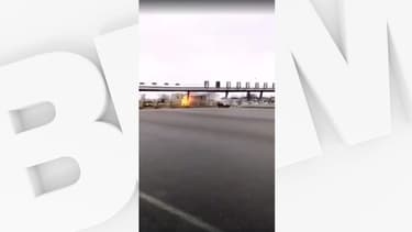Un camion s'est encastré dans un péage sur l'A1 dans l'Oise.
