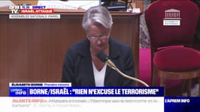 Israël: pour Élisabeth Borne, "nous sommes face à une attaque terroriste commise par un groupe terroriste, le Hamas" 