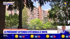 Marseille: après l'école, la sécurité et la culture, Emmanuel Macron est attendu à la cité Benza pour évoquer le logement