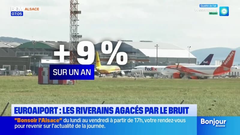 Haut-Rhin: les riverains de l’aéroport de Bâle-Mulhouse dénoncent les nuisances sonores