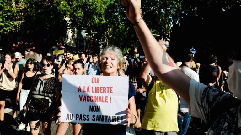 Manifestation à Toulouse le 21 juillet 2021 contre le pass sanitaire