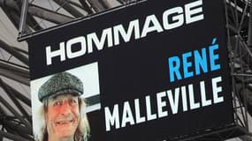 Hommage à René Malleville par l'OM avant la rencontre contre Rennes