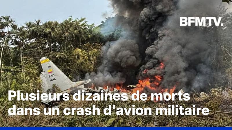 En Colombie, le crash d'un avion militaire fait plusieurs dizaines de morts
