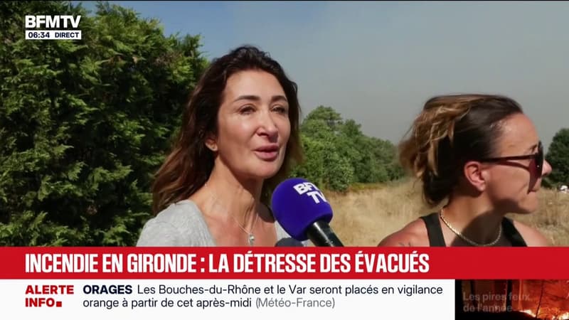 "On ne peut rien faire, on est amenés à tout perdre": l'angoisse des évacués face à la progression de l'incendie