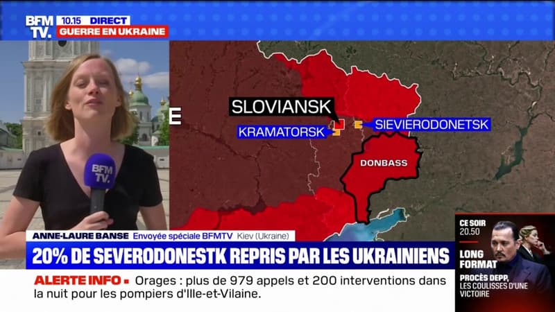 L'Ukraine affirme avoir fait reculer les forces russes et repris 20% de Severodonetsk