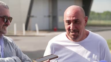 Serge Atlaoui, à sa sortie de la prison de Meaux le 18 juillet 2025.