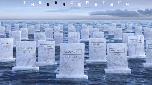 L'ONG Support to Life a organisé une campagne pour sensibiliser au drame humain qur représentent les naufrahes en Méditerranée.