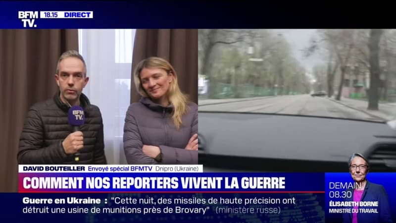 À Kharkiv, une équipe de journalistes de BFMTV a échappé de peu à un bombardement russe