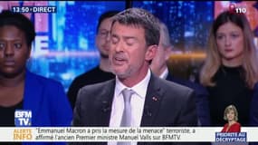 Ex-candidat France insoumise arrêté: "Quand on se réjouit de la mort de quelqu'un après un attentat, c'est de l'apologie du terrorisme", affirme Manuel Valls