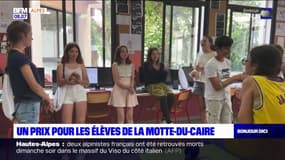 Un prix pour les élèves du collège de la Motte-du-Caire 