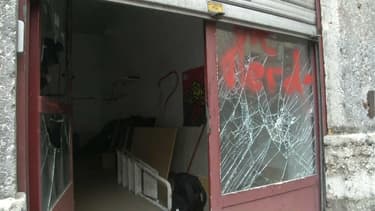 Le local PS de la Croix-Rousse, à Lyon, a été saccagé lors d'une manifestation contre la loi Travail.