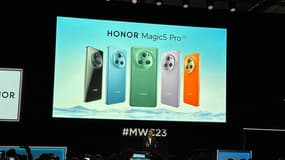 La nouvelle gamme des Honor Magic5 Pro dévoilée au Mobile World Congress