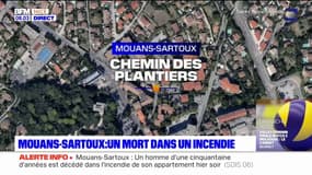Alpes-Maritimes: un homme meurt dans l'incendie de son appartement à Mouans-Sartoux