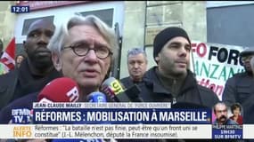 Ordonnances : "On a obtenu des choses mais il reste des points de désaccord", estime Mailly (FO) mobilisé à Marseille