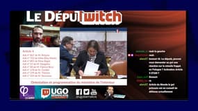 Capture d'écran du compte Le DéputTwich d'Ugo Bernalicis 