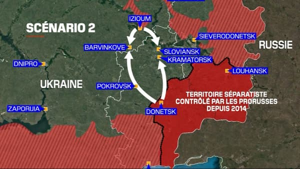 Skenario serangan kedua di Donbass.