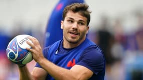 Antoine Dupont avec le XV de France en octobre 2023